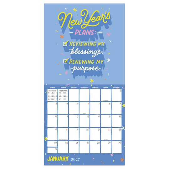2027 Mahogany Wall Calendar